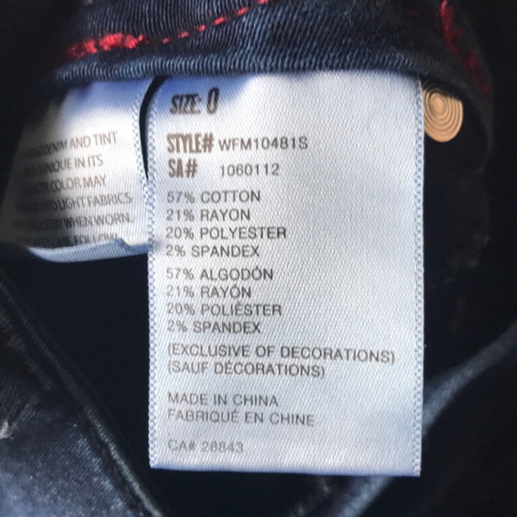 Eclipse Wallflower Size 0 Dark Wash Denim - Picture 5 of 7